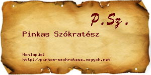 Pinkas Szókratész névjegykártya